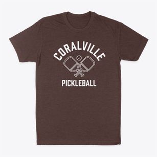 Coralville Iowa Pickleball Classic Dad T-Shirt