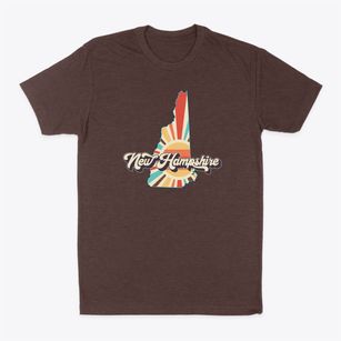  New Hampshire Retro Art Classic Dad T-Shirt