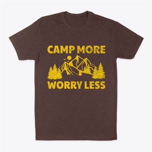   Camp More Worry Less Classic Dad T-Shirt