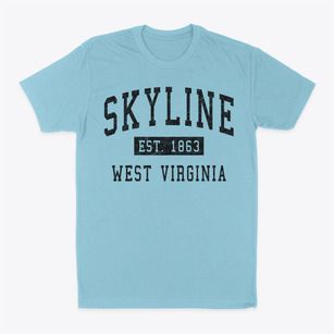 Skyline West Virginia Classic Established Classic Dad T-Shirt