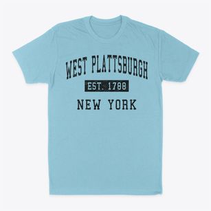 West Plattsburgh New York Classic Established Classic Dad T-Shirt