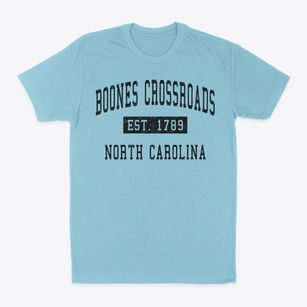 Boones Crossroads North Carolina Classic Established Classic Dad T-Shirt