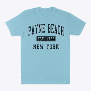 Payne Beach New York Classic Established Classic Dad T-Shirt