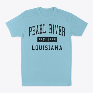 Pearl River Louisiana Classic Established Classic Dad T-Shirt