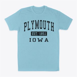 Plymouth Iowa Classic Established Classic Dad T-Shirt