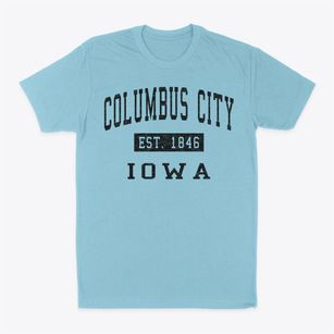 Columbus City Iowa Classic Established Classic Dad T-Shirt
