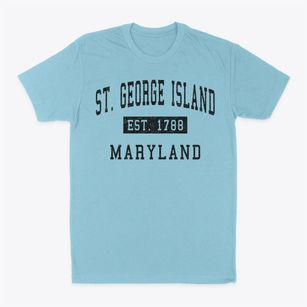 St. George Island Maryland Classic Established Classic Dad T-Shirt