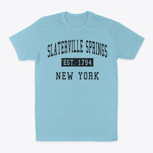 Slaterville Springs New York Classic Established Classic Dad T-Shirt