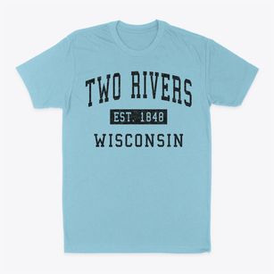 Two Rivers Wisconsin Classic Established Classic Dad T-Shirt