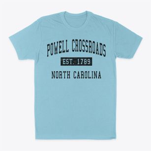 Powell Crossroads North Carolina Classic Established Classic Dad T-Shirt