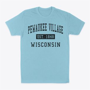 Pewaukee Village Wisconsin Classic Established Classic Dad T-Shirt