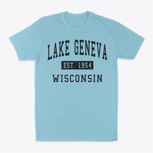 Lake Geneva Wisconsin Classic Established Classic Dad T-Shirt