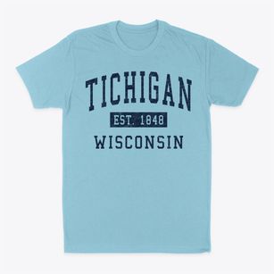 Tichigan Wisconsin Classic Established Classic Dad T-Shirt