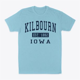 Kilbourn Iowa Classic Established Classic Dad T-Shirt