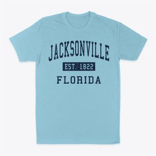 Jacksonville Florida Classic Established Classic Dad T-Shirt