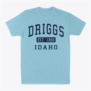 Driggs Idaho Classic Established Classic Dad T-Shirt