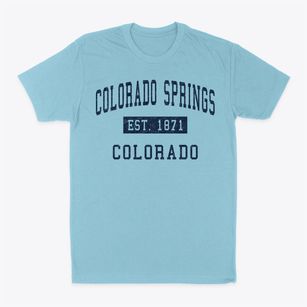 Colorado Springs Colorado Classic Established Classic Dad T-Shirt