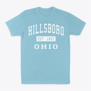 Hillsboro Ohio Classic Established Classic Dad T-Shirt