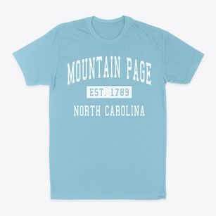 Mountain Page North Carolina Classic Established Classic Dad T-Shirt