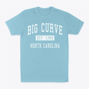 Big Curve North Carolina Classic Established Classic Dad T-Shirt
