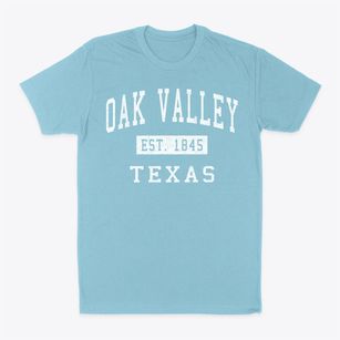 Oak Valley Texas Classic Established Classic Dad T-Shirt