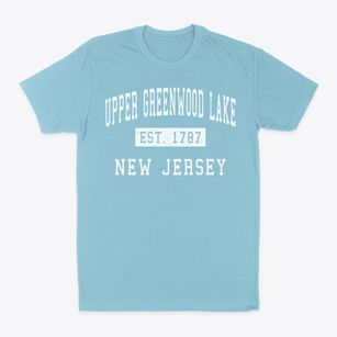 Upper Greenwood Lake New Jersey Classic Established Classic Dad T-Shirt