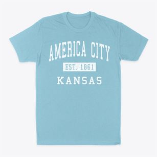 America City Kansas Classic Established Classic Dad T-Shirt