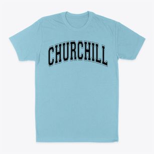 Winston Churchill High School Varsity Arch Classic Dad T-Shirt