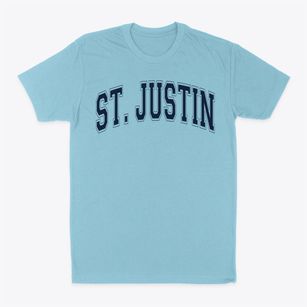 St Justin Parish Varsity Arch Classic Dad T-Shirt