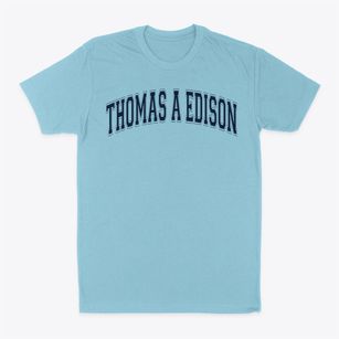 Thomas A Edison Elementary School Varsity Arch Classic Dad T-Shirt