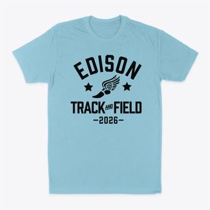 Edison Intermediate Center Track and Field Classic Dad T-Shirt