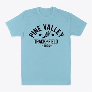 Pine Valley Elementary School Track and Field Classic Dad T-Shirt