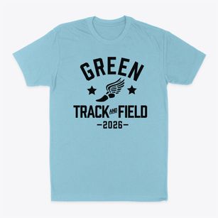 Green Junior High School Track and Field Classic Dad T-Shirt