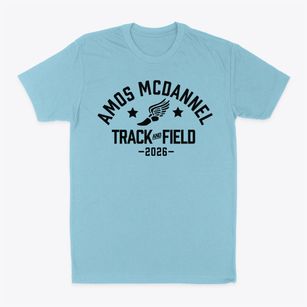 Amos Mcdannel Elementary School Track and Field Classic Dad T-Shirt