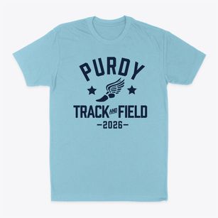 Purdy Elementary School Track and Field Classic Dad T-Shirt