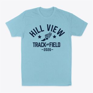 Hill View Elementary School Track and Field Classic Dad T-Shirt
