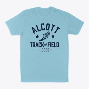 Alcott Elementary School Track and Field Classic Dad T-Shirt