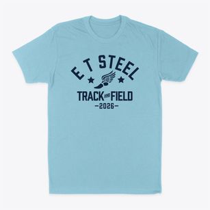E T Steel Elementary School Track and Field Classic Dad T-Shirt