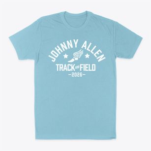 Johnny Allen 6th Grade Center Track and Field Classic Dad T-Shirt