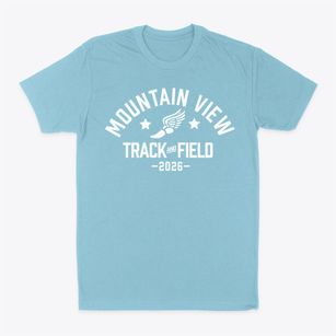 Mountain View Elementary School Track and Field Classic Dad T-Shirt