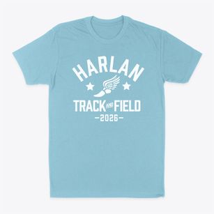 Harlan High School Track and Field Classic Dad T-Shirt