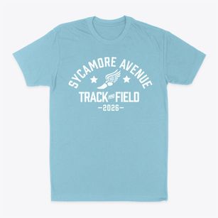 Sycamore Avenue Elementary School Track and Field Classic Dad T-Shirt