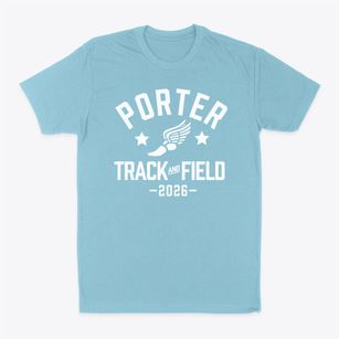 Porter Magnet School Track and Field Classic Dad T-Shirt