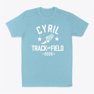 Cyril High School Track and Field Classic Dad T-Shirt