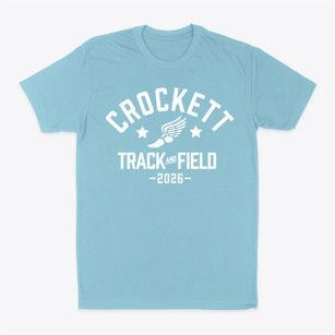 Crockett Junior High School Track and Field Classic Dad T-Shirt