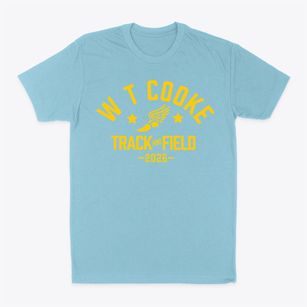 W T Cooke Elementary School Track and Field Classic Dad T-Shirt