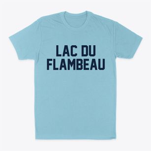 Lac Du Flambeau Wisconsin Classic Block Classic Dad T-Shirt