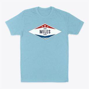 Miles Texas Diamond Star Classic Dad T-Shirt