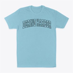 Dering Harbor New York Trendy Block Classic Dad T-Shirt