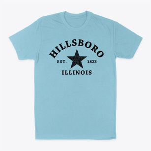 Hillsboro Illinois Star Classic Dad T-Shirt